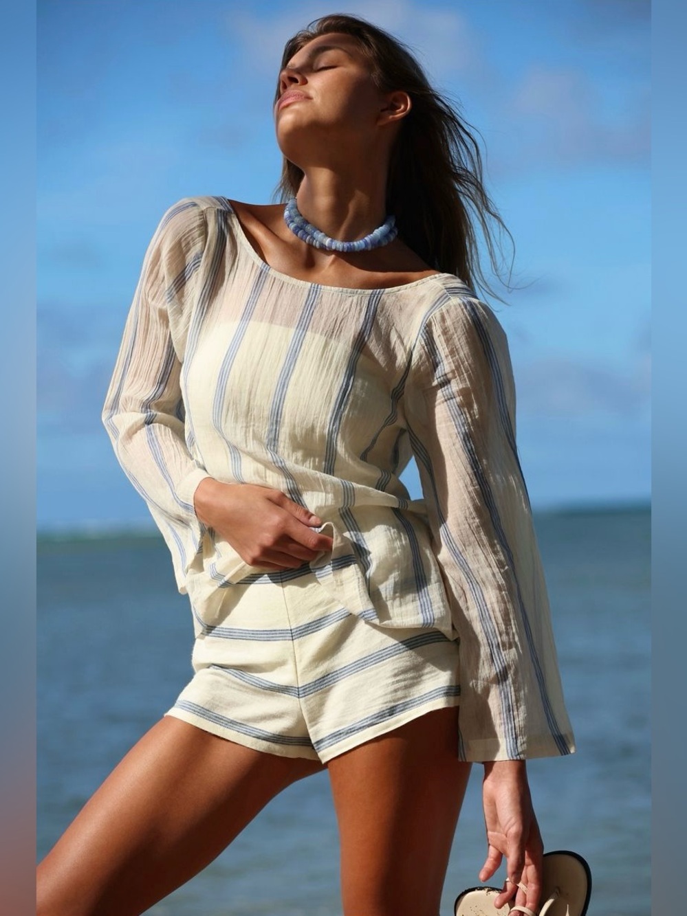 Free People-free-est Collection ~ Salt And Stripes Short Set ~ Small ~ * NWT * - Picture 13 of 14